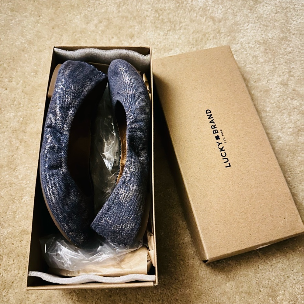 Lucky Brand Denim Emmie Blue Flats